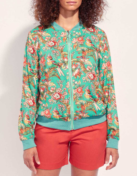 Veste teddy imprimée zippée ONEIDA
