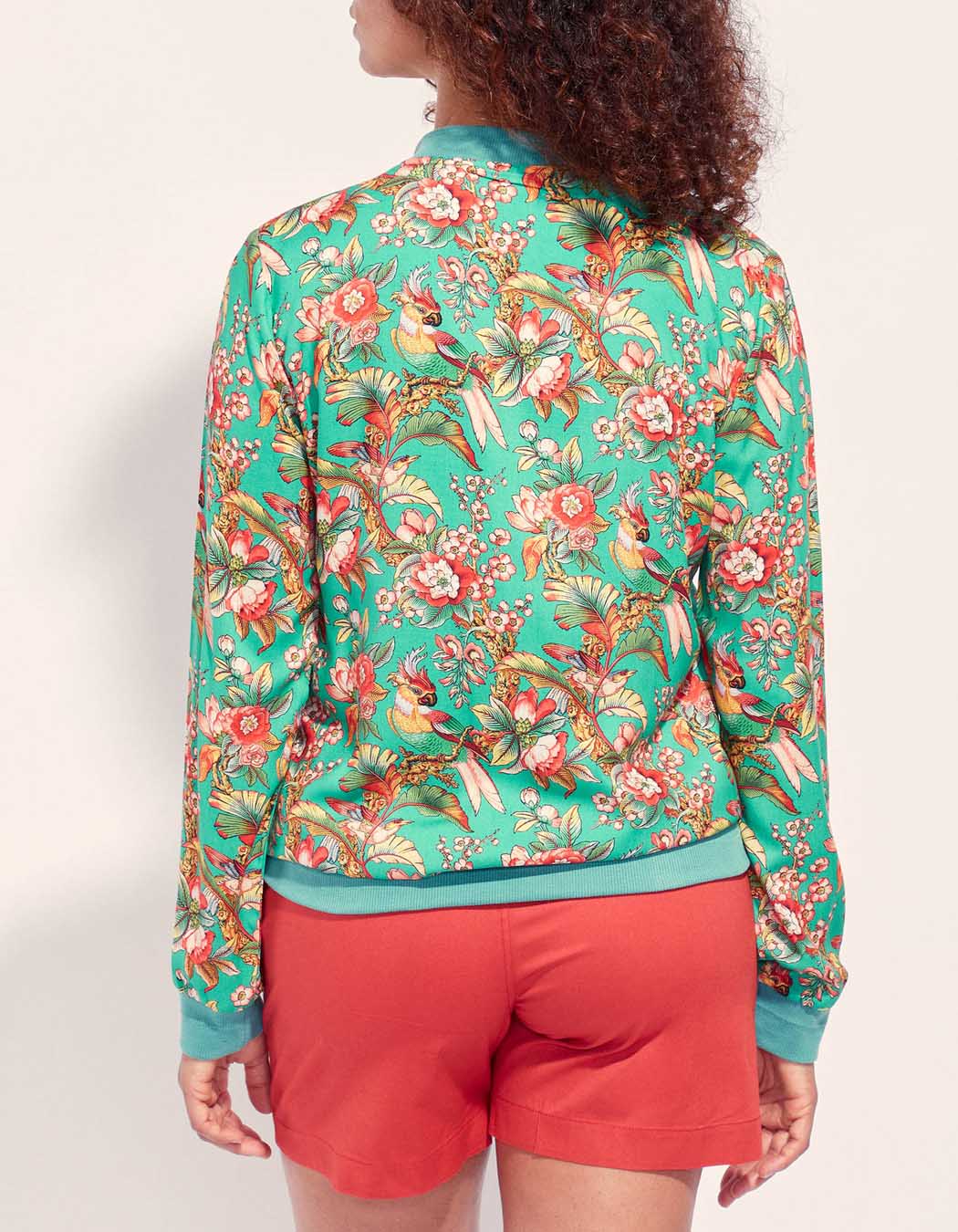 Veste teddy imprimée zippée ONEIDA