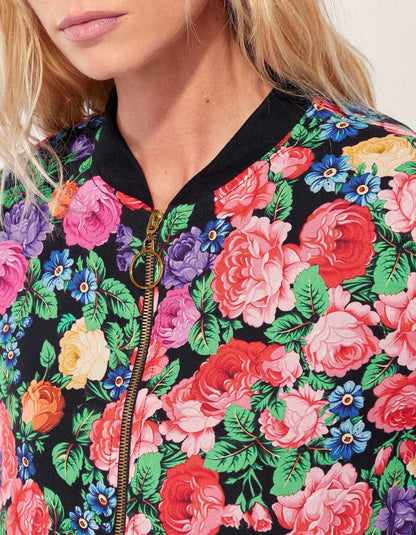 Veste teddy imprimée zippée ONEIDA