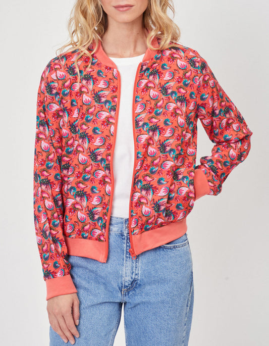 Veste teddy zippée imprimée Ecovero ONEIDA