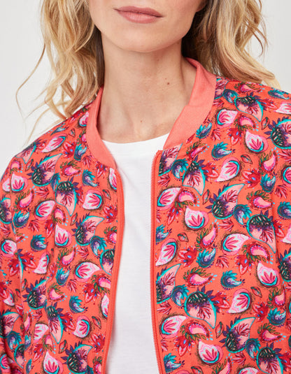 Veste teddy zippée imprimée Ecovero ONEIDA