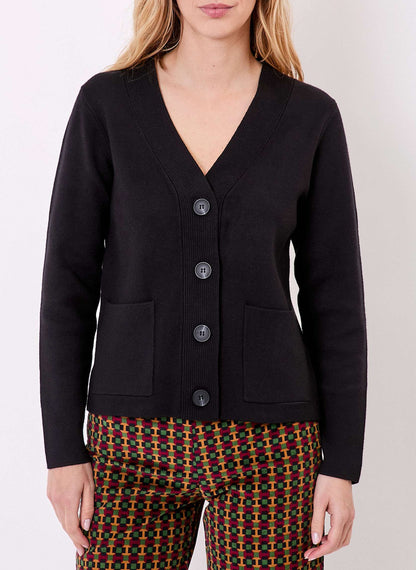 Gilet boutonné maille compacte MULADI