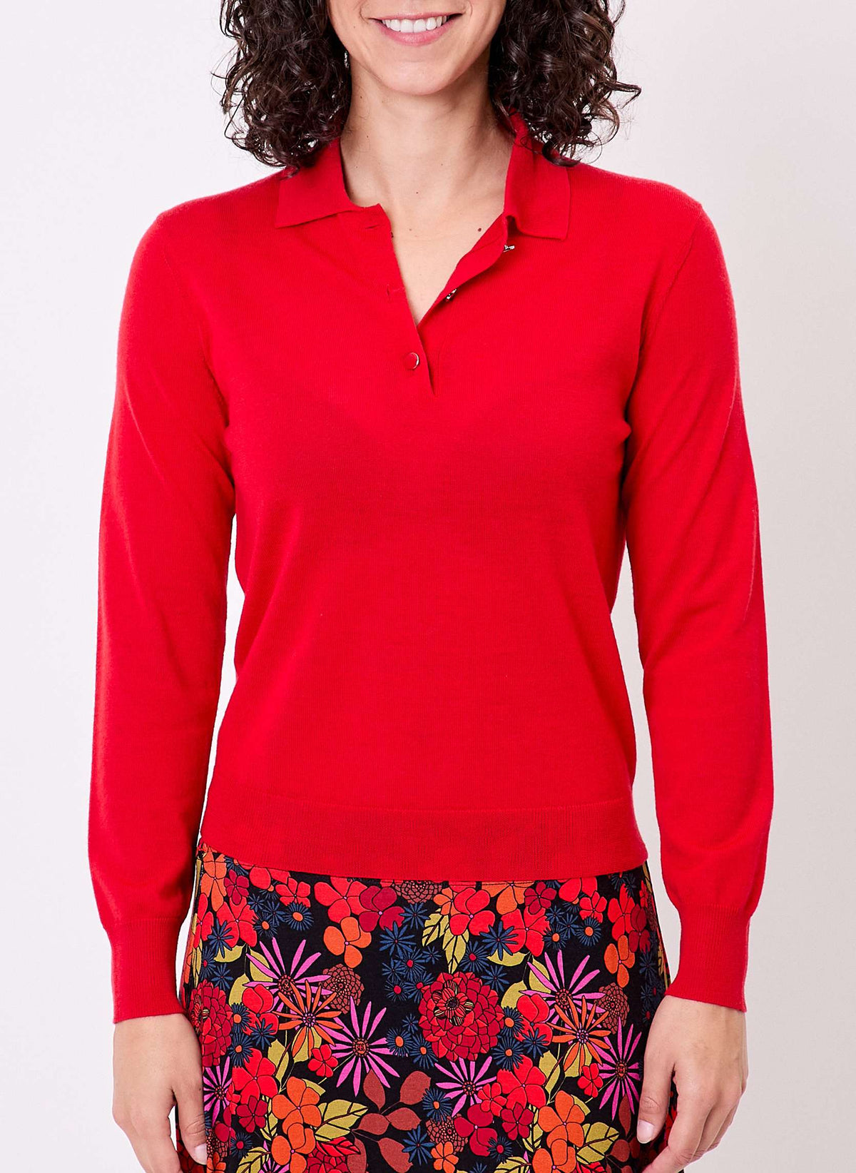 Pull laine mérinos col polo KARL