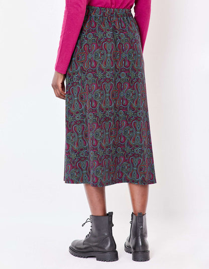 Jupe midi maille fluide ESTER