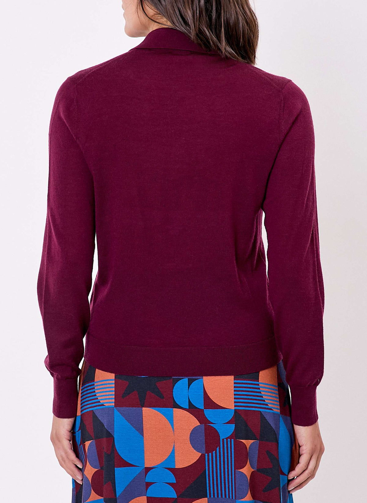Pull laine mérinos col polo KARL