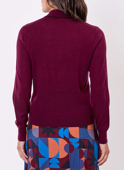 Pull laine mérinos col polo KARL