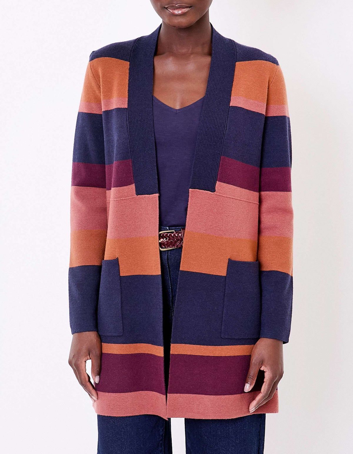 Gilet long en maille SACHEON