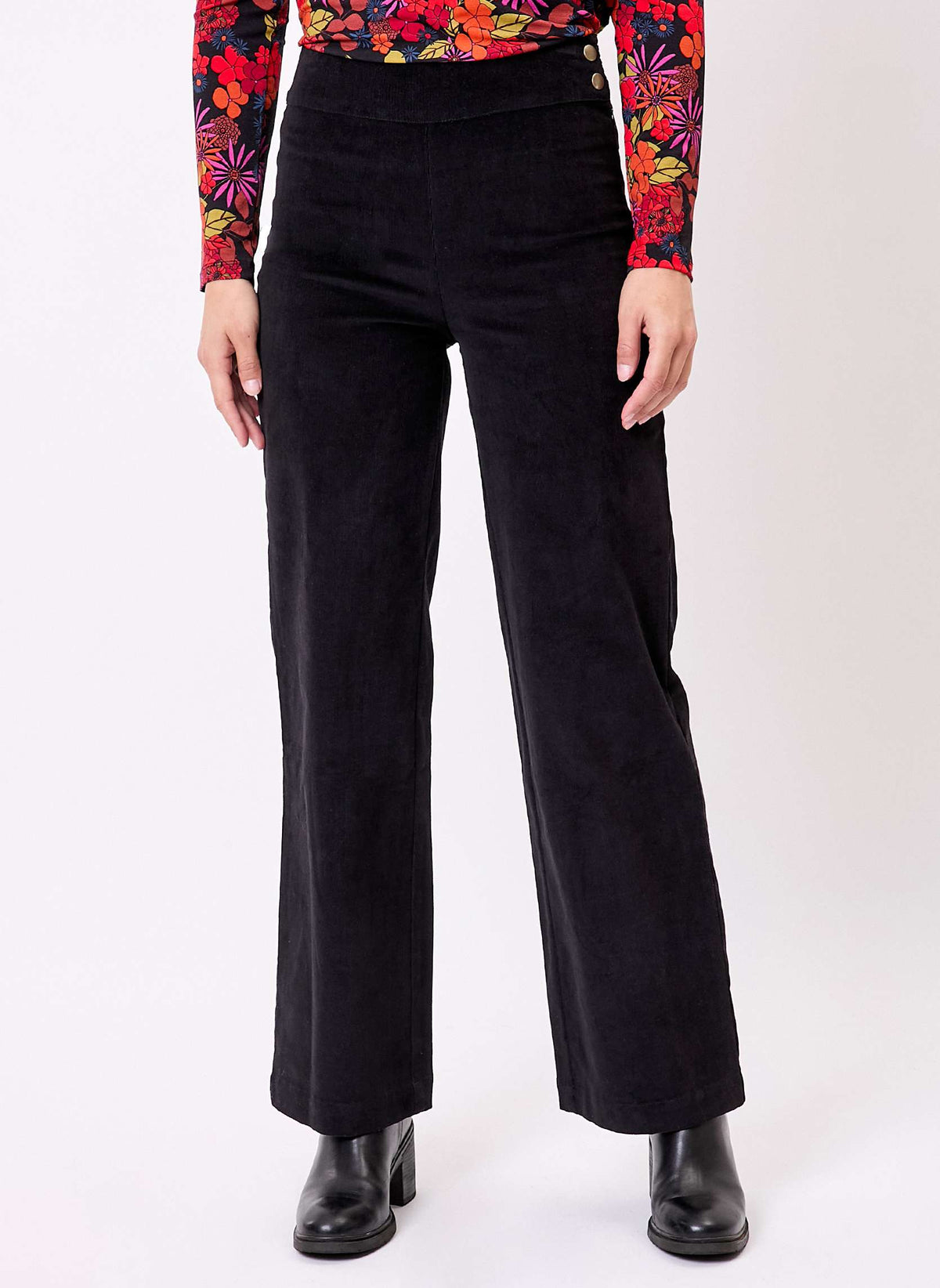 Pantalon droit large velours côtelé bio OSCAR
