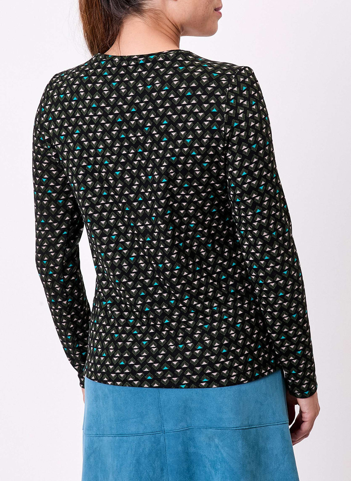 T-shirt imprimé fluide col V maille ORVAR