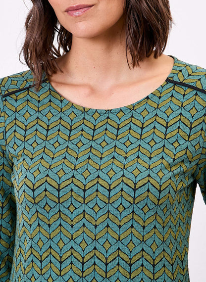 Robe courte maille jacquard PADMA