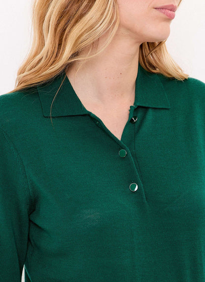 Pull laine mérinos col polo KARL