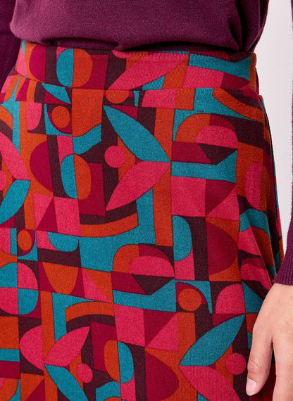 Jupe midi maille fluide ESTER
