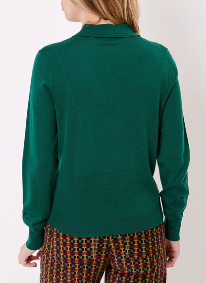 Pull laine mérinos col polo KARL