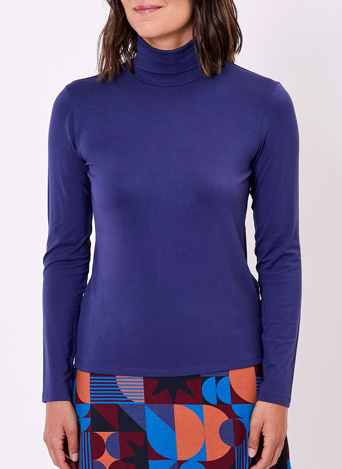 T-shirt col roulé fluide ARON