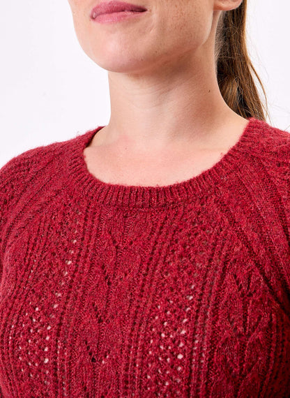 Pull tricot fantaisie torsadé  PADDI