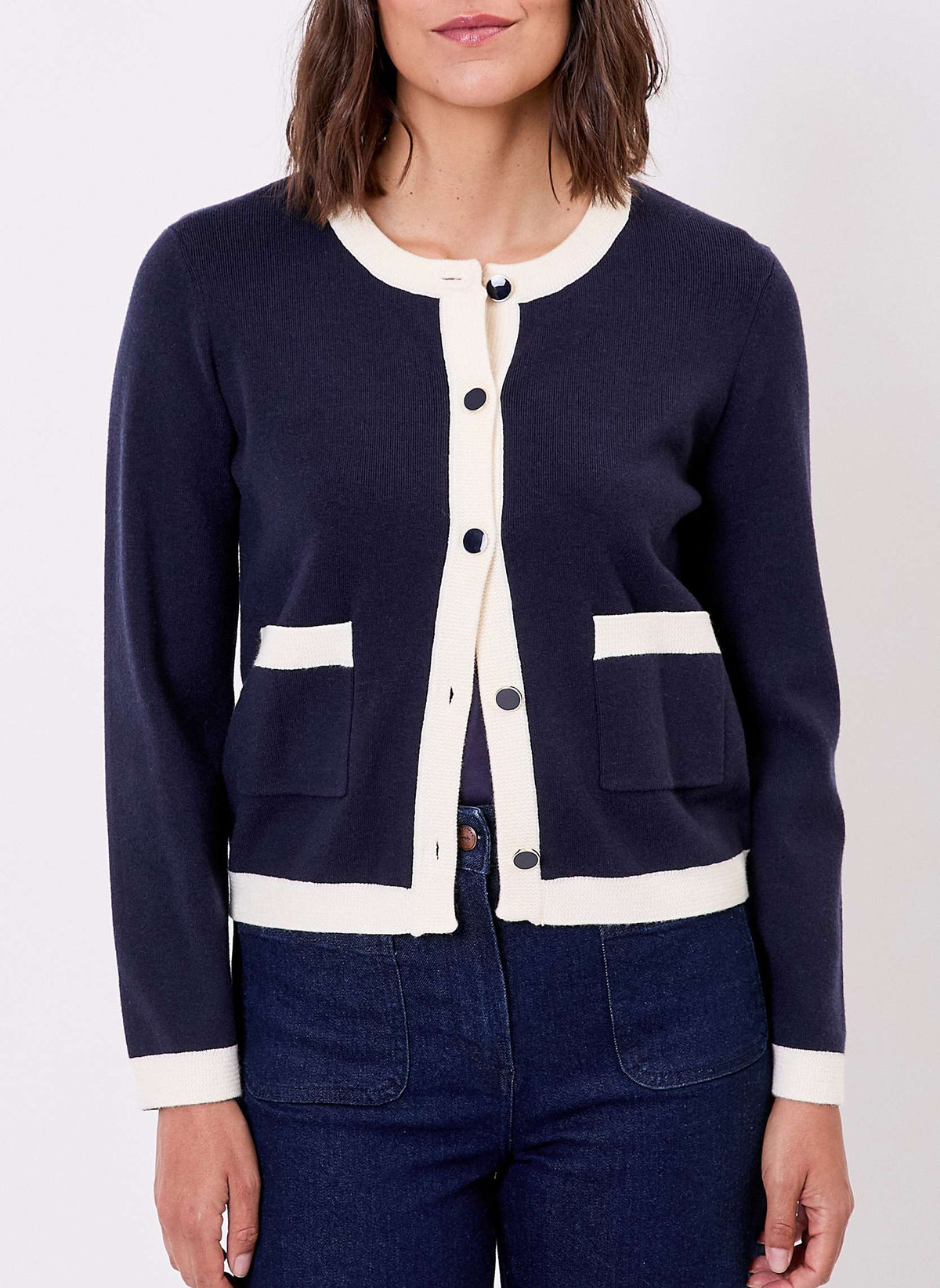 Veste gilet maille compacte ADONIE