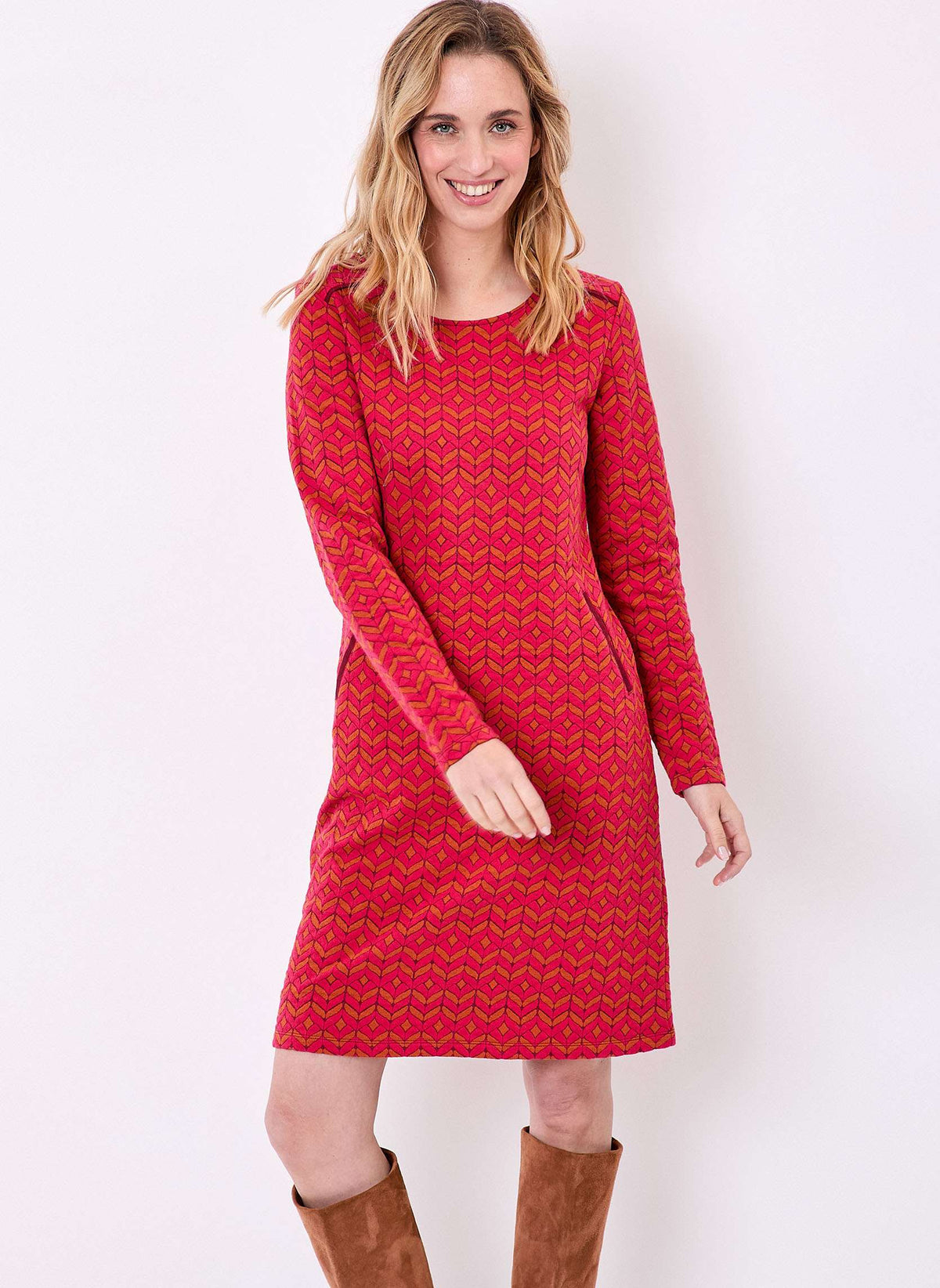 Robe courte maille jacquard PADMA