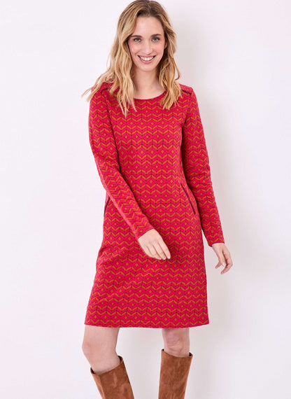 Robe courte maille jacquard PADMA