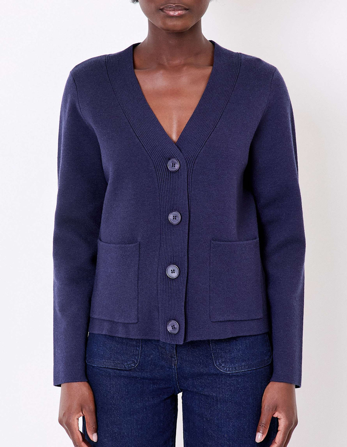 Gilet boutonné maille compacte MULADI