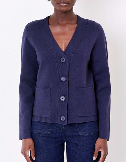Gilet boutonné maille compacte MULADI