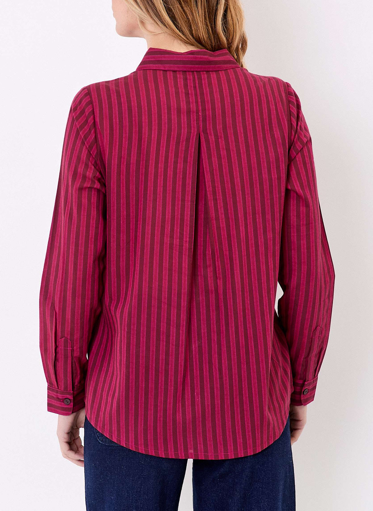 Chemise rayée droite voile de coton bio FEBINY