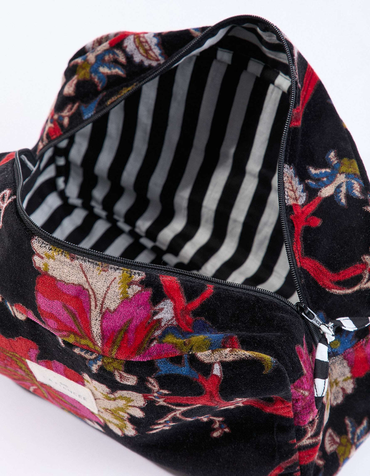 Grande pochette en velours KARUNI
