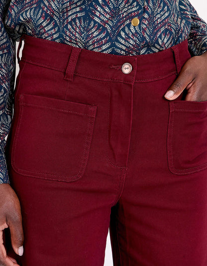 Pantalon large coton stretch OMAYA