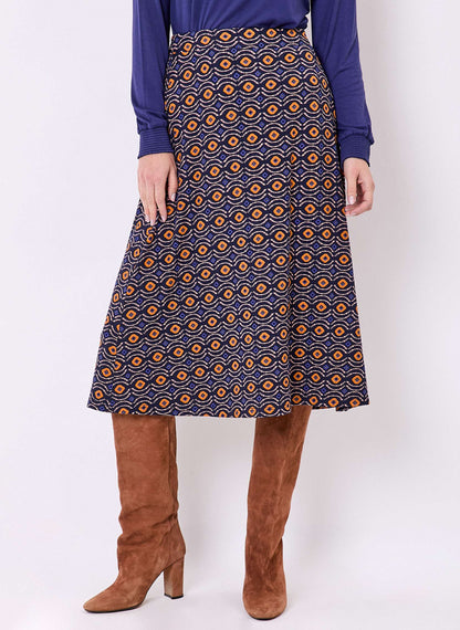 Jupe midi maille fluide ESTER