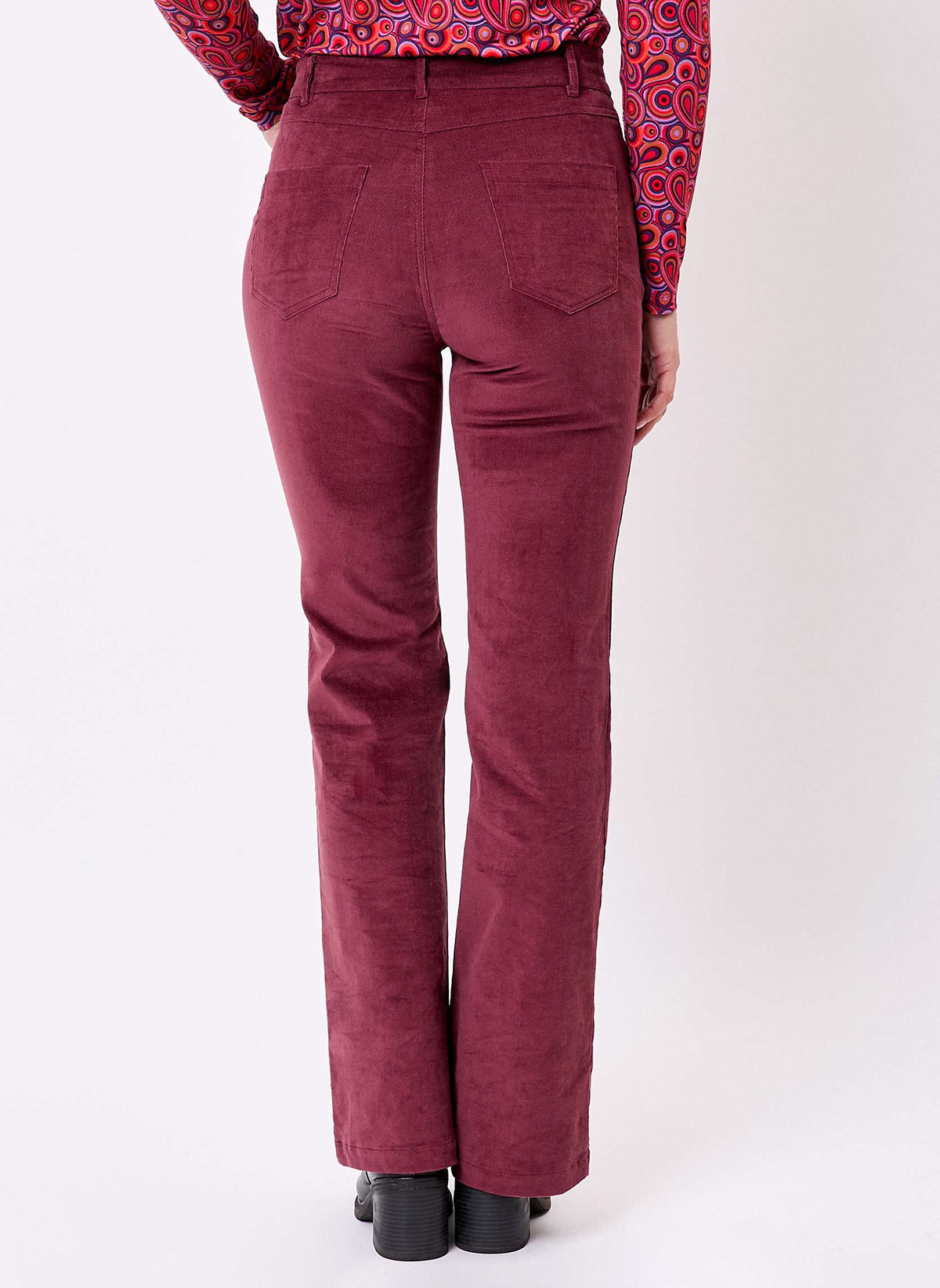 Pantalon flare velours côtelé bio LULU