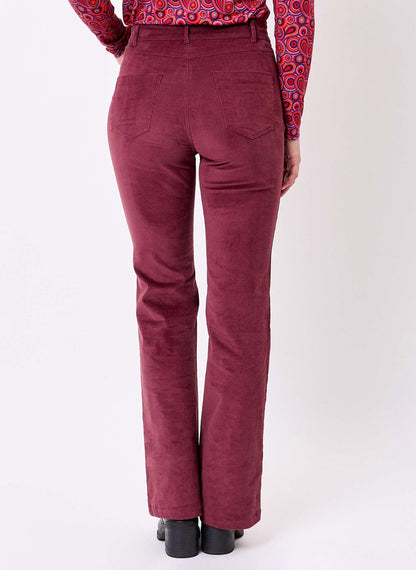 Pantalon flare velours côtelé bio LULU