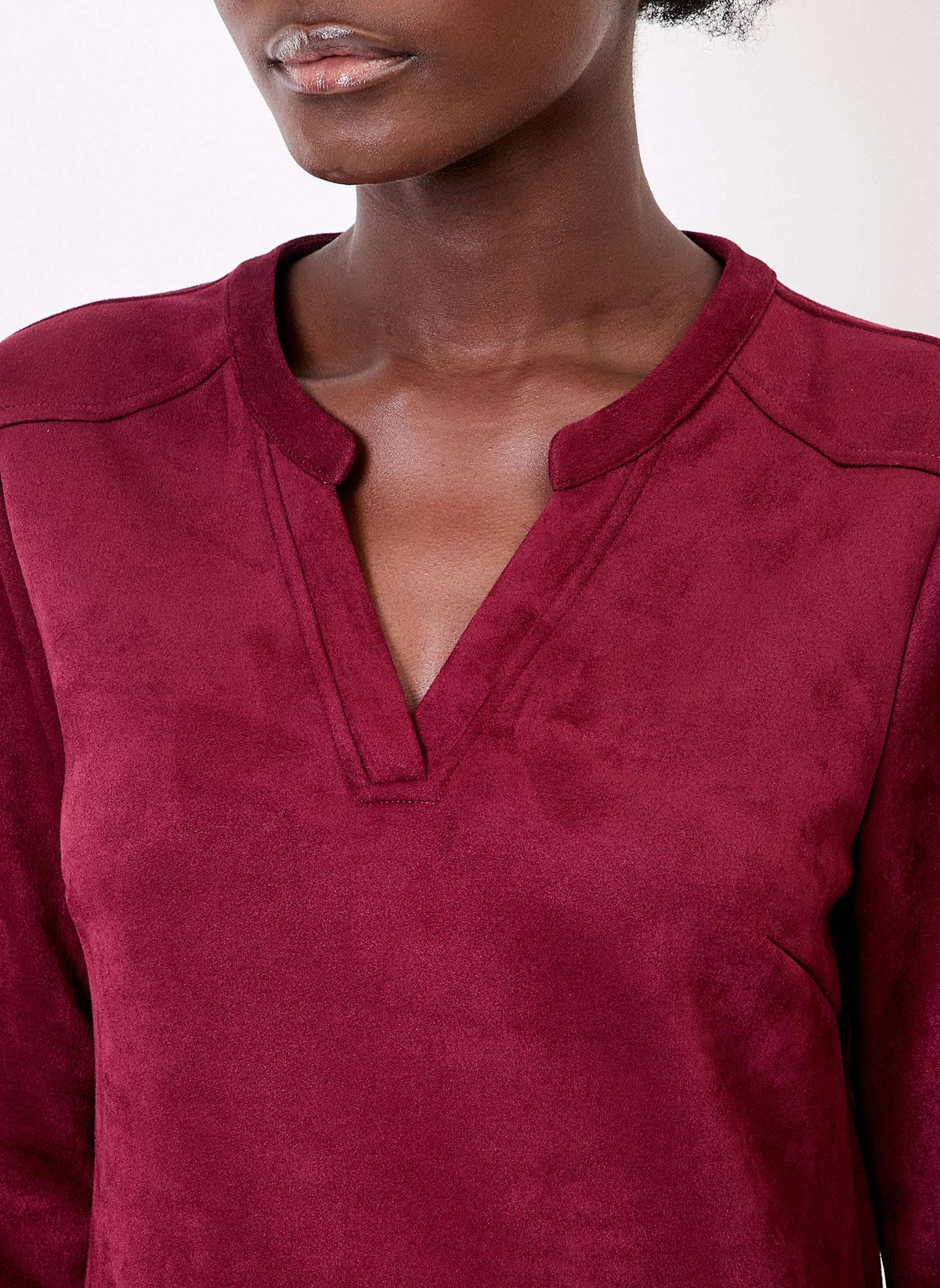 Robe droite suédine souple ANIKA
