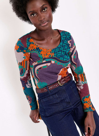 T-shirt imprimé coton bio KANPUR