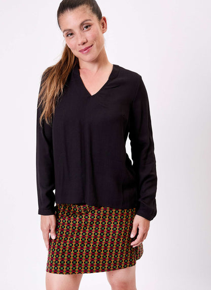 Blouse fluide col V GARYLY