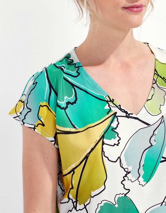Blouse sans manches imprimée HENA