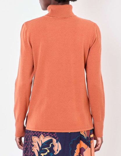 Pull maille col roulé uni BHOLA