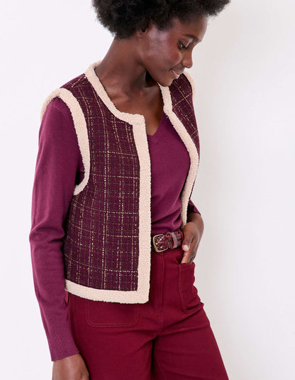 Gilet réversible sherpa et à motifs RISI