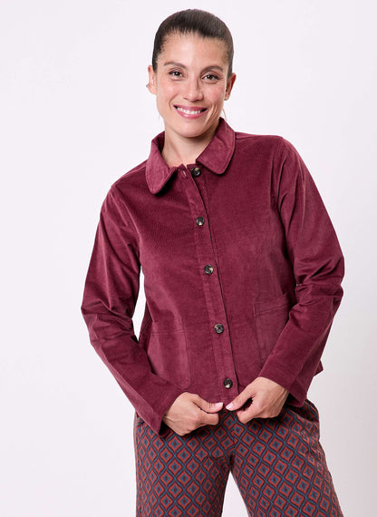 Veste courte velours côtelé bio LYSIANE