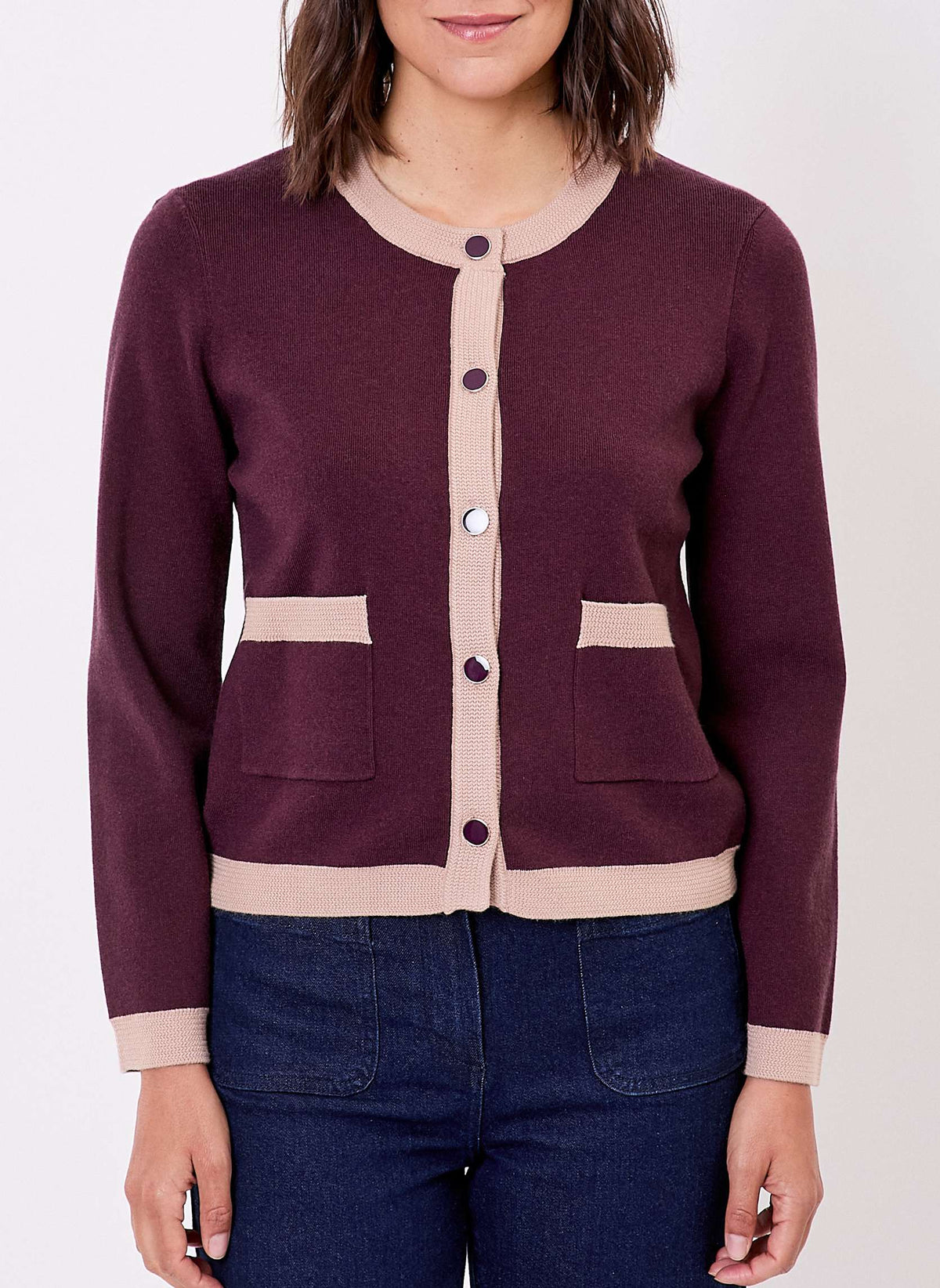 Veste gilet maille compacte ADONIE