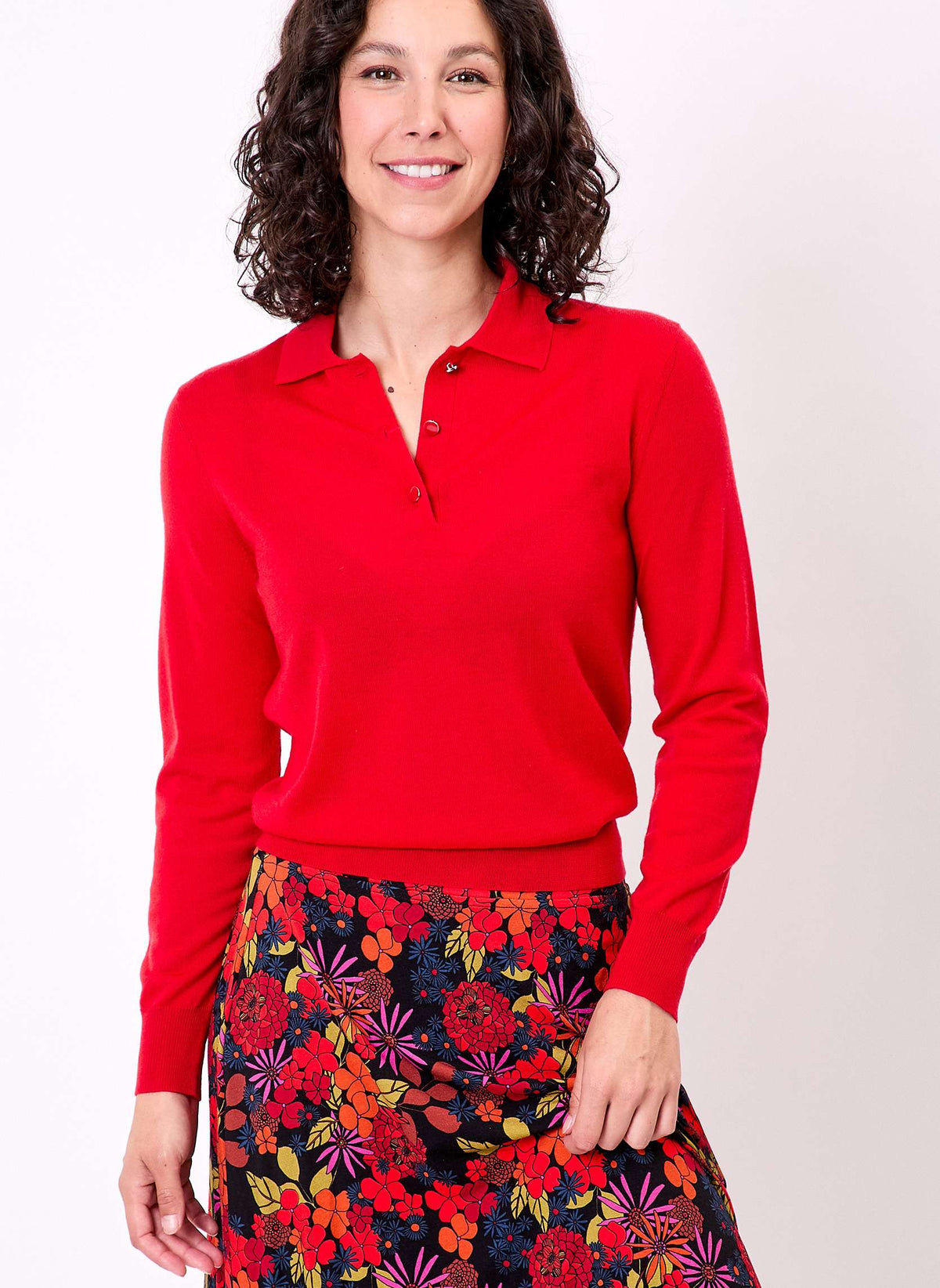 Pull laine mérinos col polo KARL