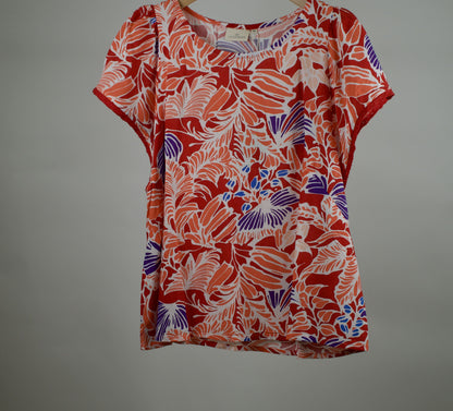 Top imprimé dentelles NEEMA