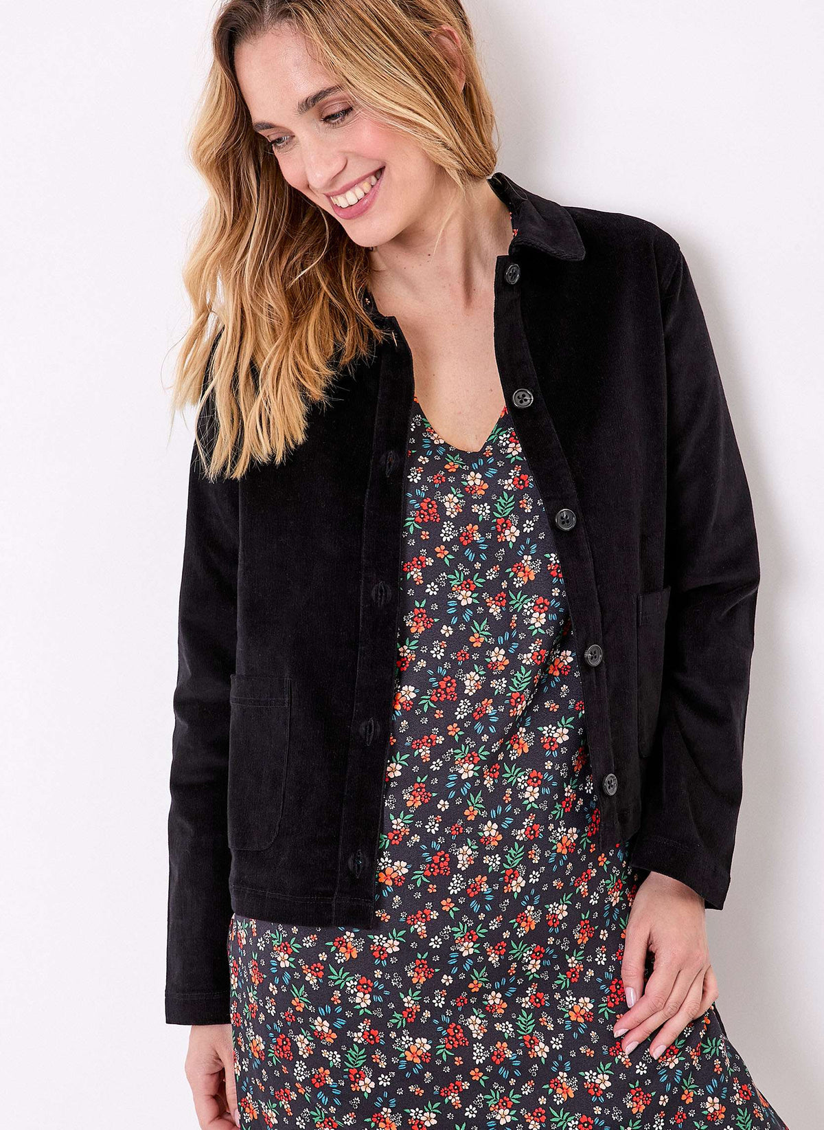 Veste courte velours côtelé bio LYSIANE