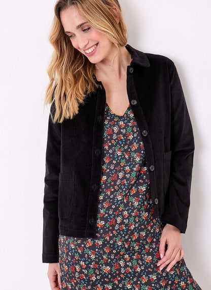 Veste courte velours côtelé bio LYSIANE