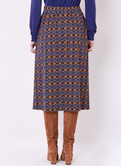 Jupe midi maille fluide ESTER