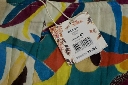 Top dos nu cache-cœur gaze de coton QUJA