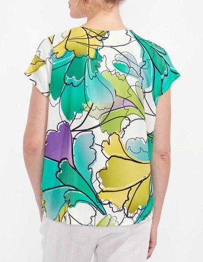 Blouse sans manches imprimée HENA