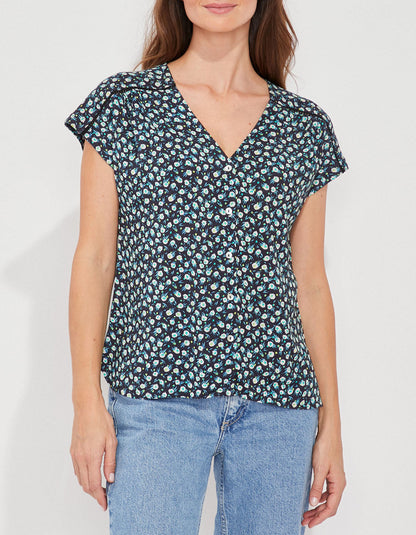 Blouse fluide col v ecovero VALERIA