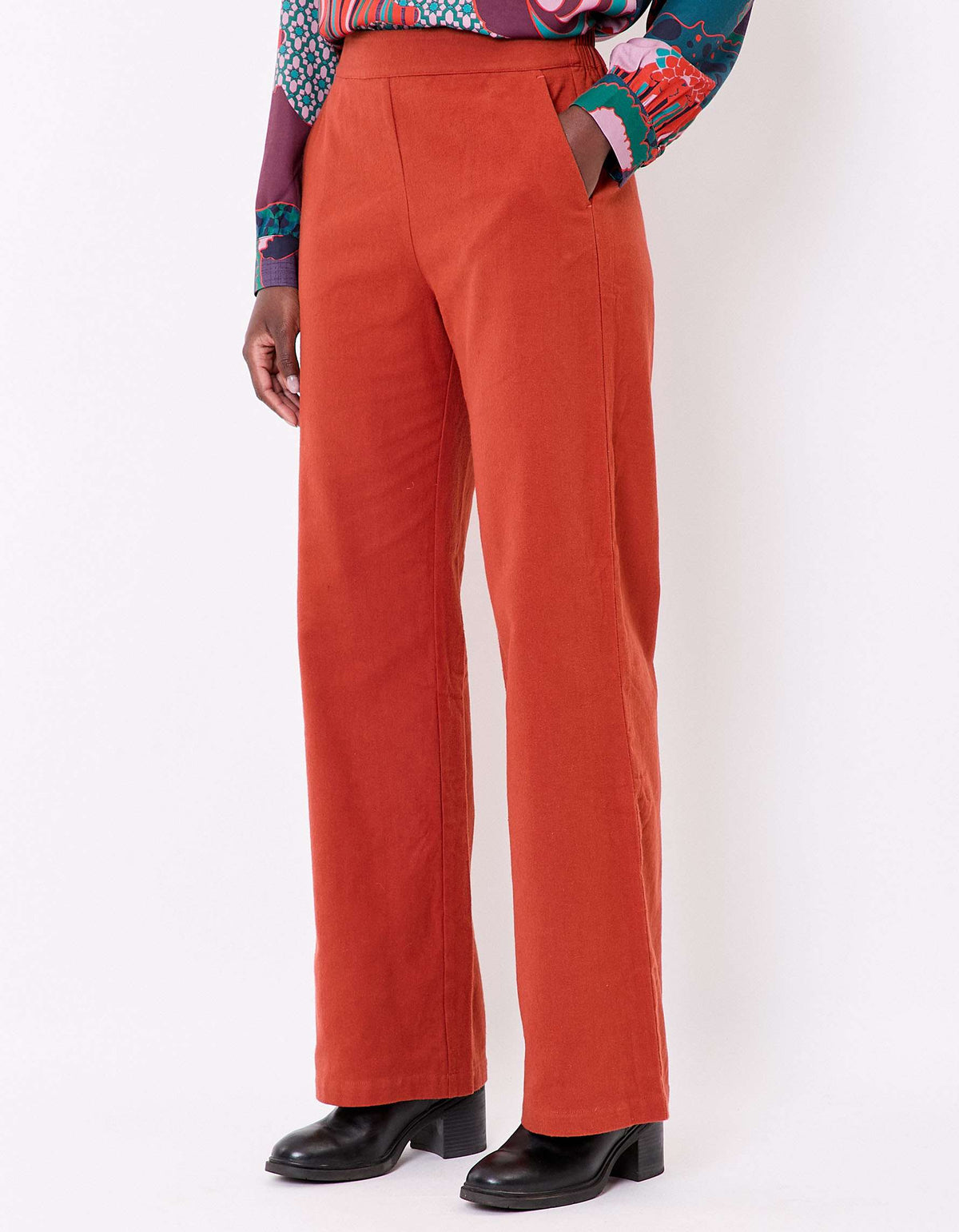 Pantalon large flanelle coton bio XIANI