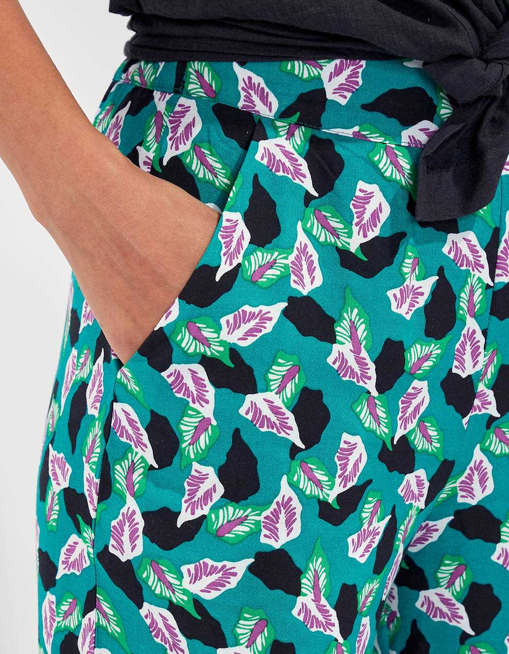 Pantalon large imprimé ESTIA