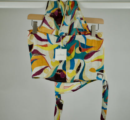 Top dos nu cache-cœur gaze de coton QUJA