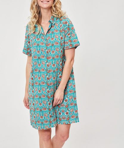 Robe chemisier crêpe de coton bio GAYANI